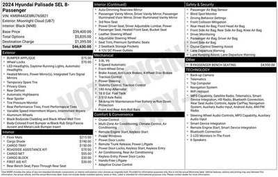 2024 Hyundai Palisade SEL 8 Passenger