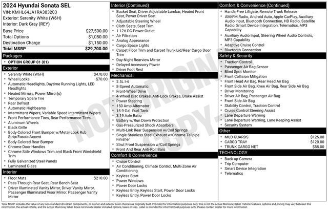 2024 Hyundai Sonata SEL