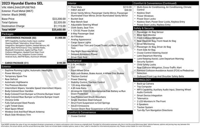 2023 Hyundai Elantra SEL
