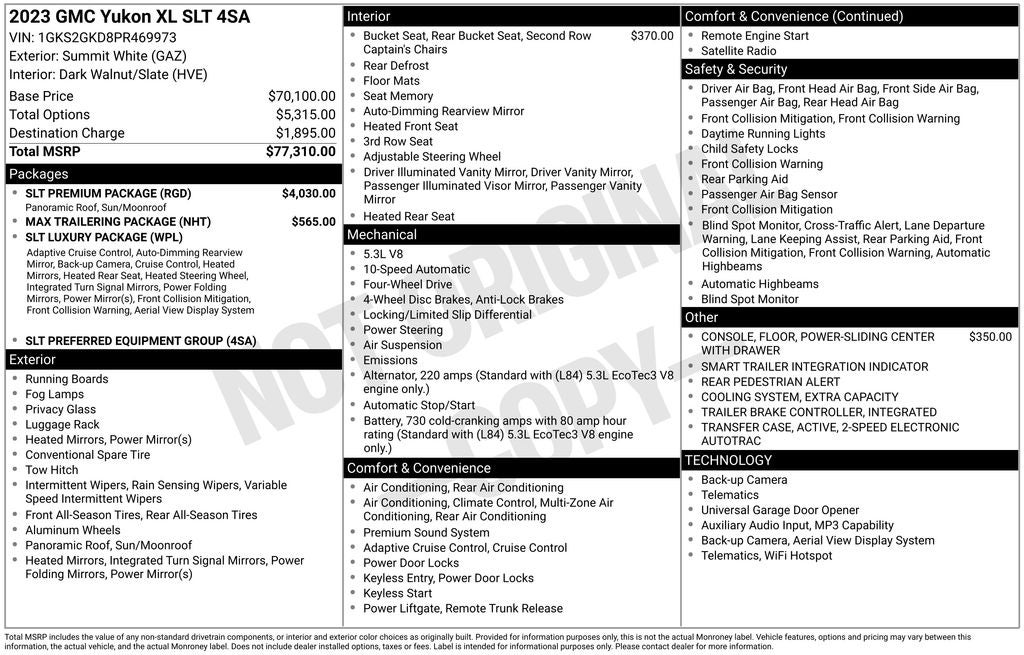 2023 GMC Yukon XL SLT