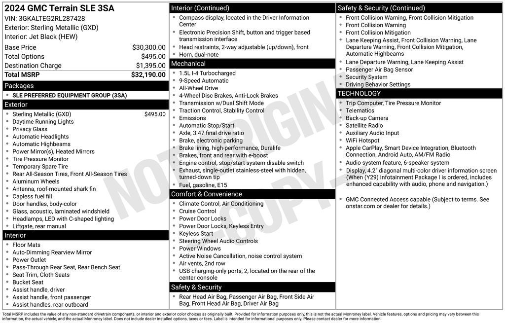 2024 GMC Terrain SLE