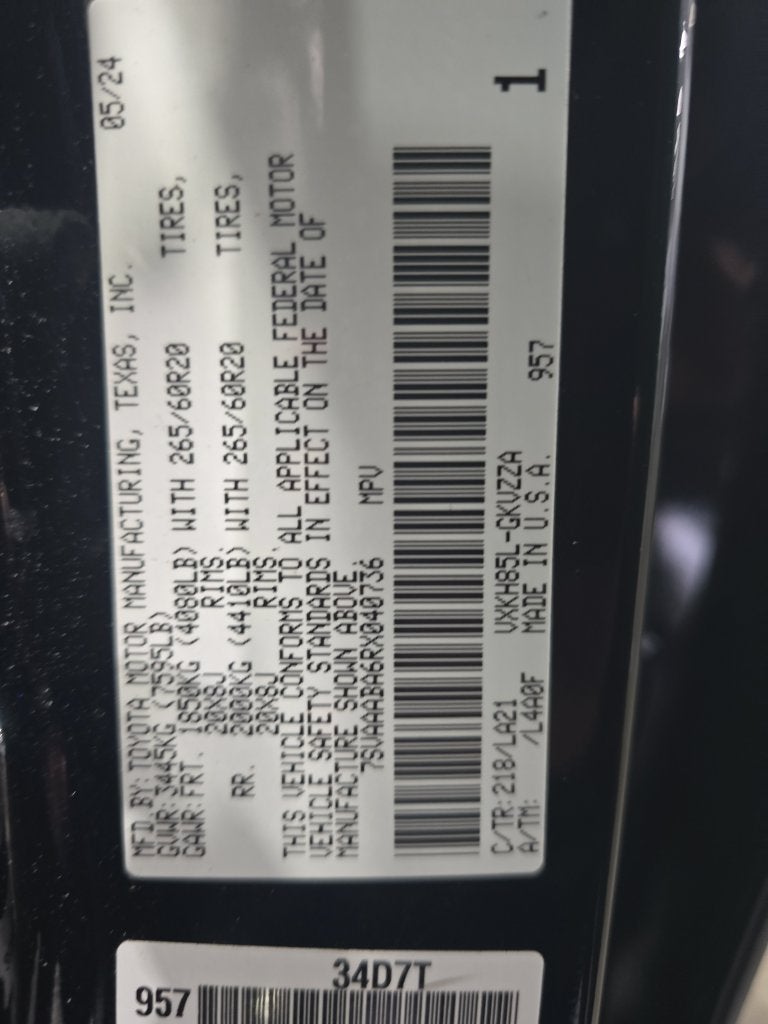 2024 Toyota Sequoia Platinum
