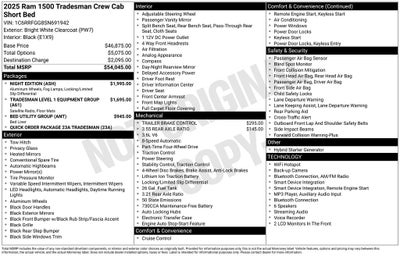 2025 RAM 1500 Tradesman