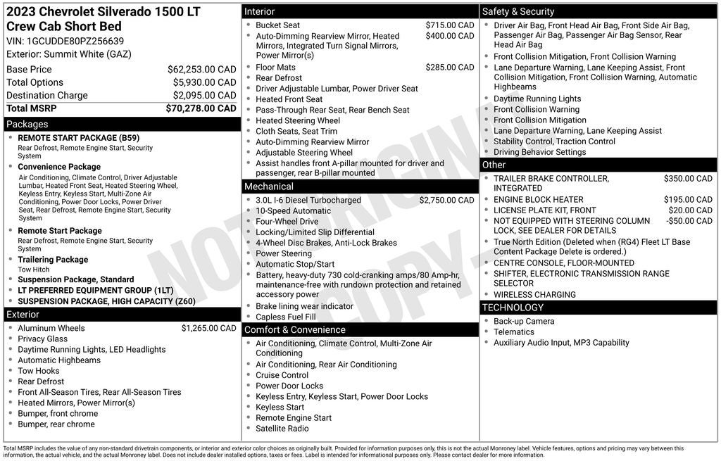 2023 Chevrolet Silverado 1500 LT LT1