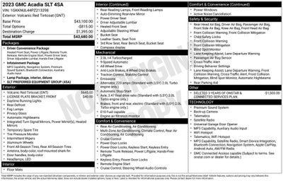 2023 GMC Acadia SLT