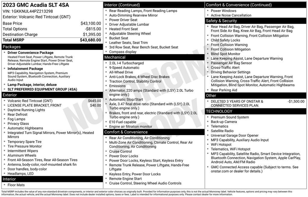 2023 GMC Acadia SLT