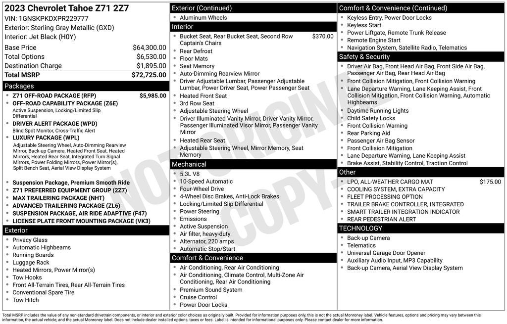 2023 Chevrolet Tahoe Z71