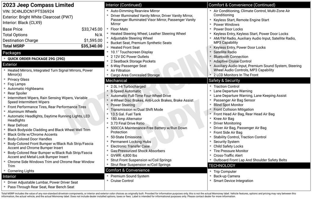 2023 Jeep Compass Limited