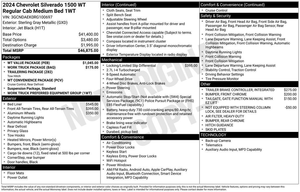 2024 Chevrolet Silverado 1500 WT