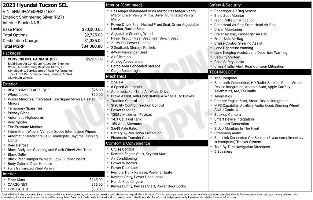 2023 Hyundai Tucson SEL