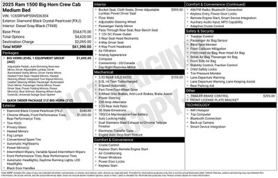 2025 RAM 1500 Big Horn/Lone Star