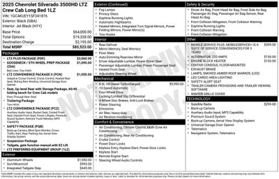 2025 Chevrolet Silverado 3500HD LTZ