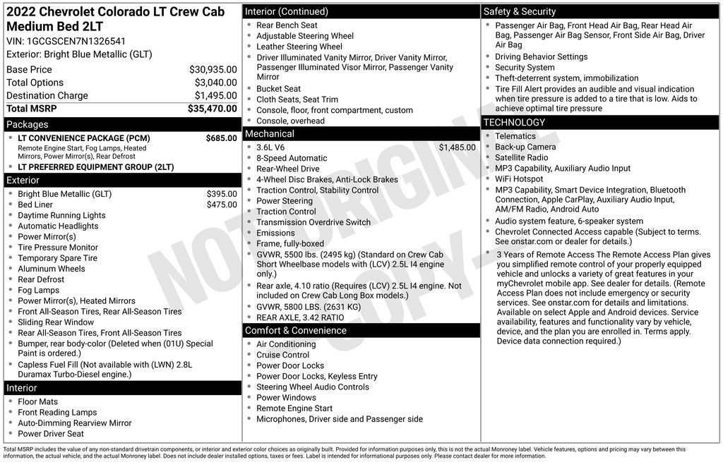 2022 Chevrolet Colorado LT