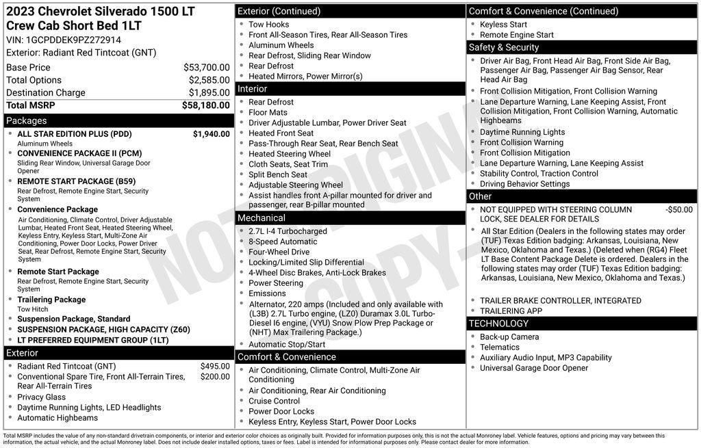 2023 Chevrolet Silverado 1500 LT Texas Edition