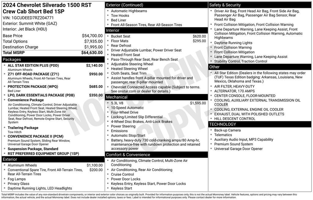 2024 Chevrolet Silverado 1500 RST