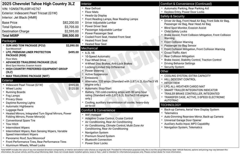 2025 Chevrolet Tahoe High Country