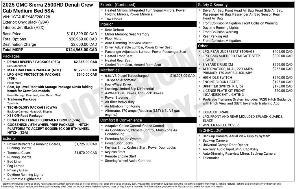 2025 GMC Sierra 2500HD Denali