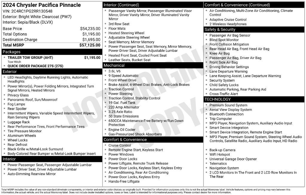 2024 Chrysler Pacifica Pinnacle