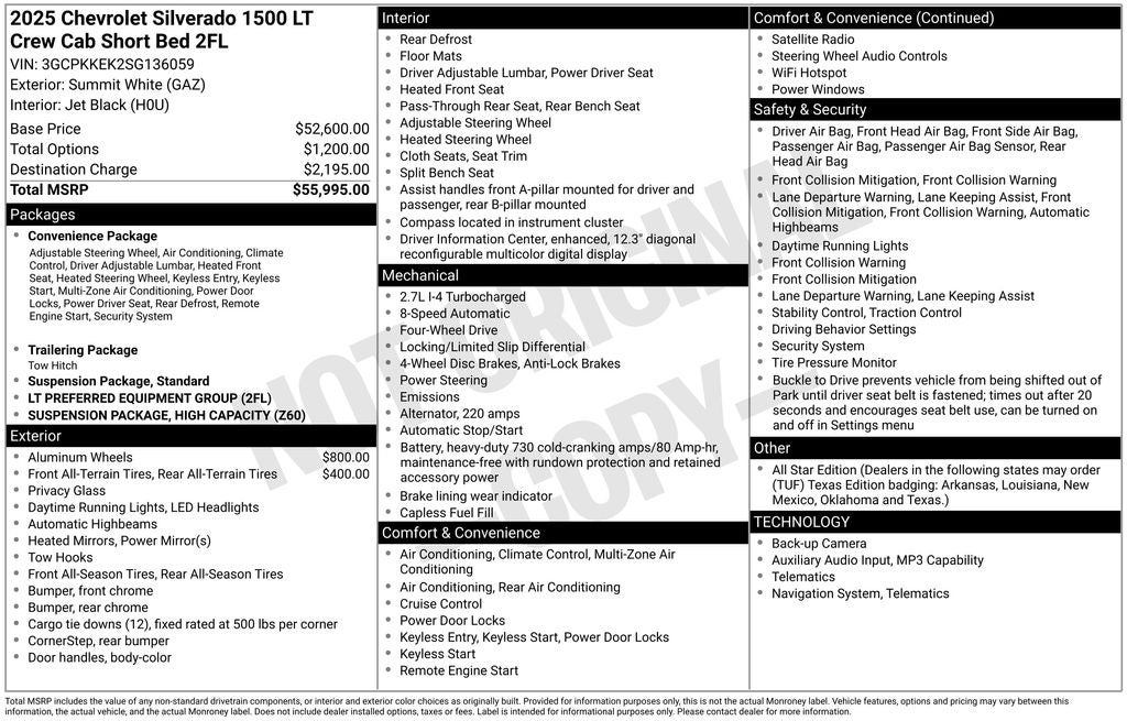 2025 Chevrolet Silverado 1500 LT Texas Edition