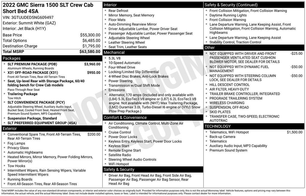 2022 GMC Sierra 1500 SLT