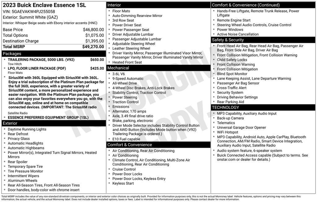 2023 Buick Enclave Essence
