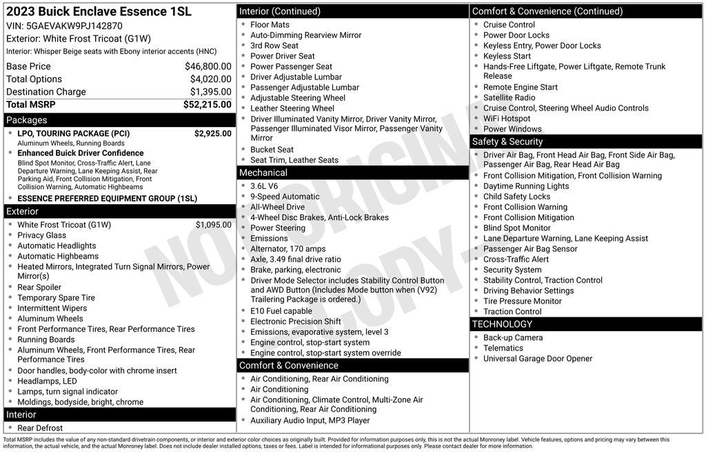 2023 Buick Enclave Essence