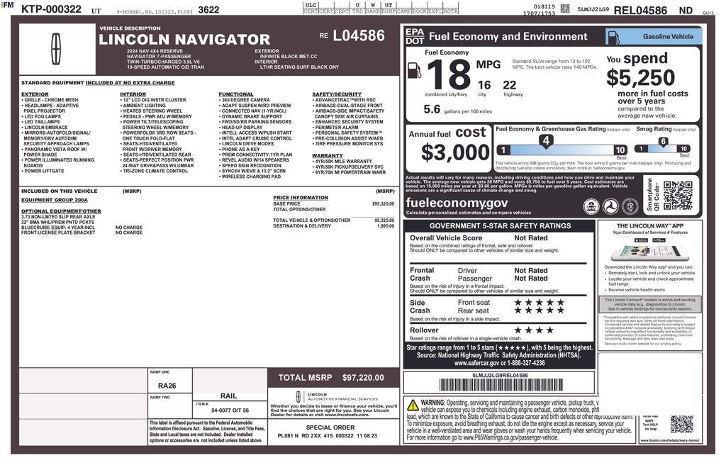 2024 Lincoln Navigator Reserve