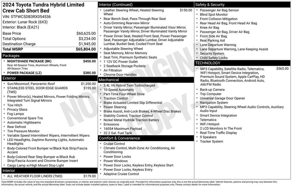 2024 Toyota Tundra Hybrid Limited