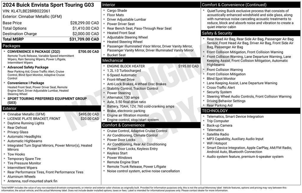2024 Buick Envista Sport Touring