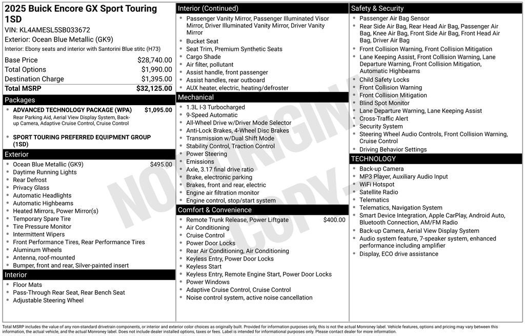 2025 Buick Encore GX Sport Touring