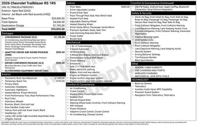 2026 Chevrolet TrailBlazer RS