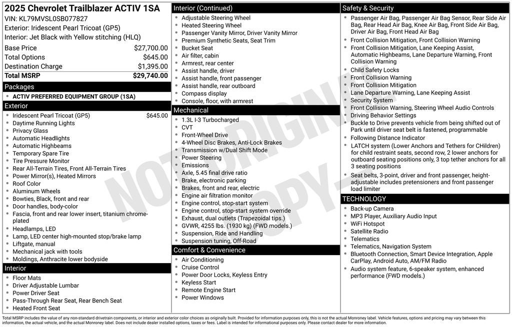 2025 Chevrolet TrailBlazer ACTIV