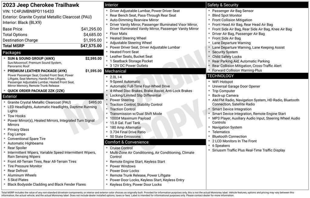 2023 Jeep Cherokee Trailhawk