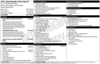 2024 Jeep Wrangler Sport S