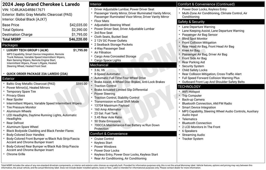 2024 Jeep Grand Cherokee L Laredo