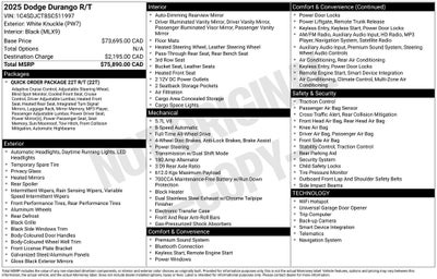2025 Dodge Durango R/T Plus
