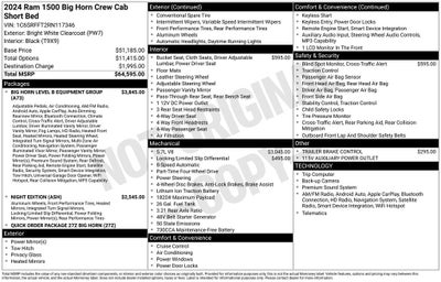 2024 RAM 1500 Big Horn/Lone Star