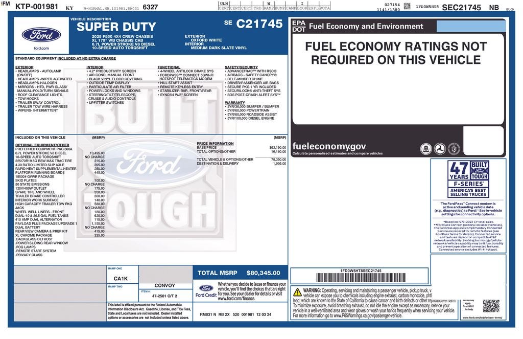 2025 Ford F-550SD XL DRW