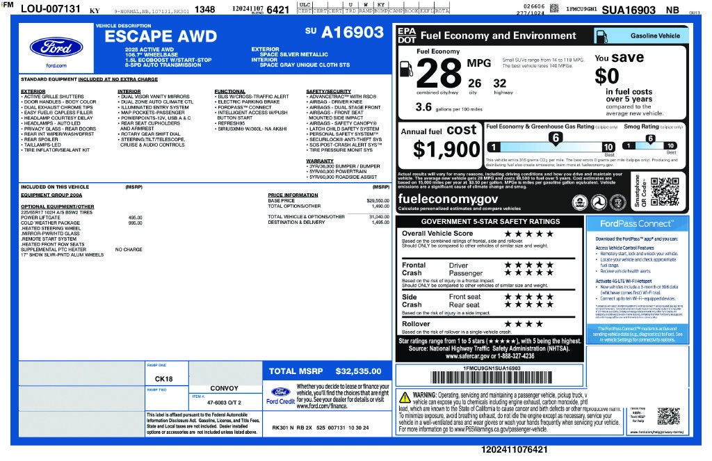 2025 Ford Escape Active