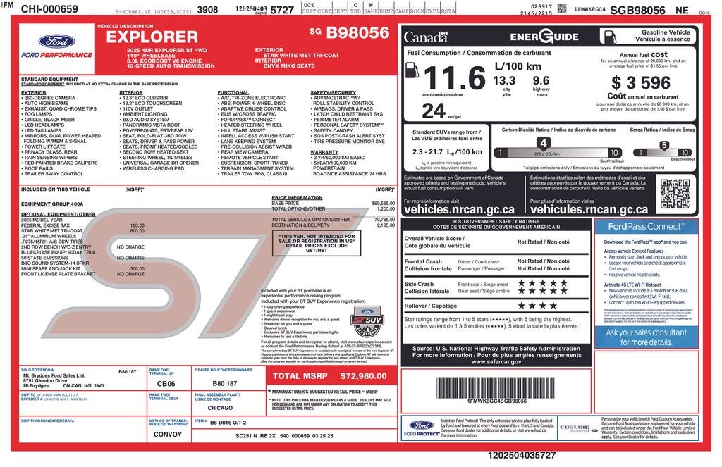 2025 Ford Explorer ST