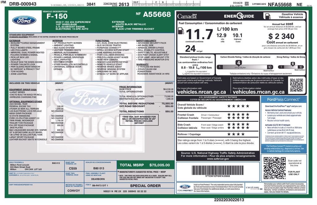 2022 Ford F-150 Lariat