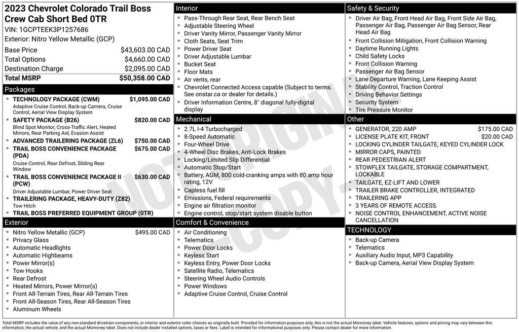2023 Chevrolet Colorado Trail Boss