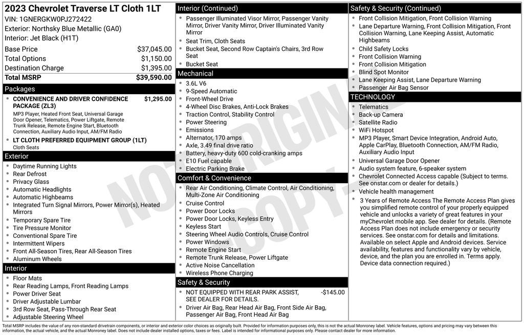 2023 Chevrolet Traverse LT 1LT