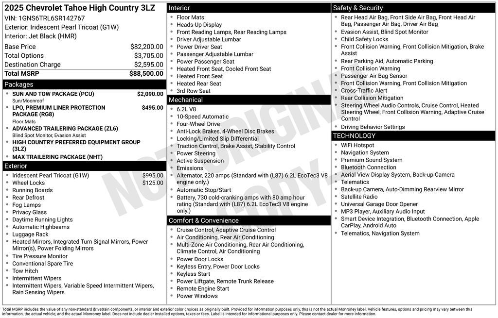 2025 Chevrolet Tahoe High Country