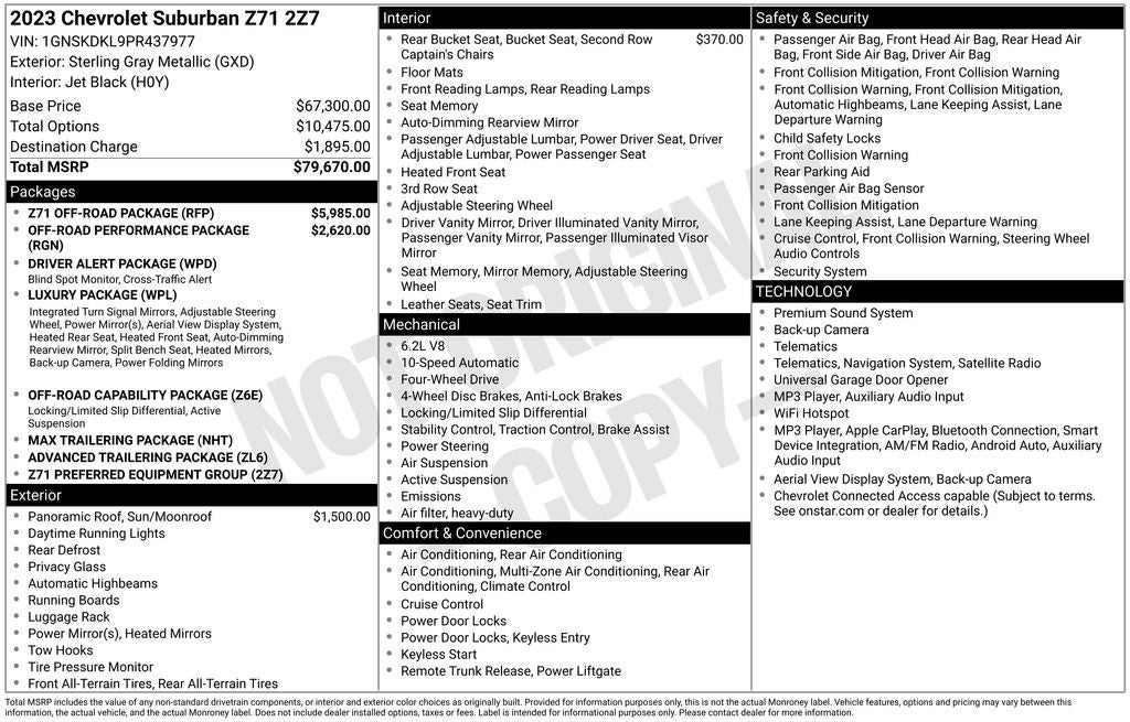 2023 Chevrolet Suburban Z71