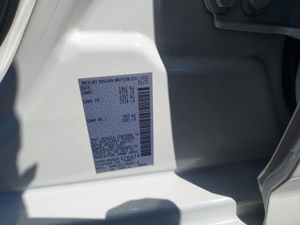 2025 Nissan Altima 2.5 SV