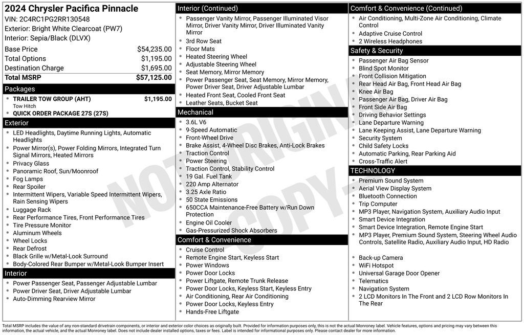 2024 Chrysler Pacifica Pinnacle