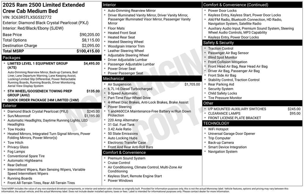 2025 RAM 2500 Limited