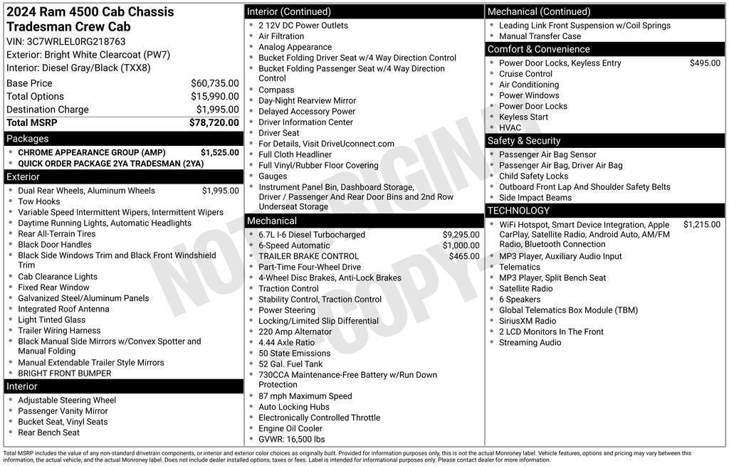 2024 RAM 4500HD Tradesman