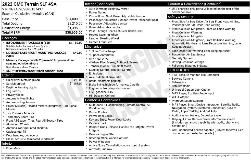 2022 GMC Terrain SLT